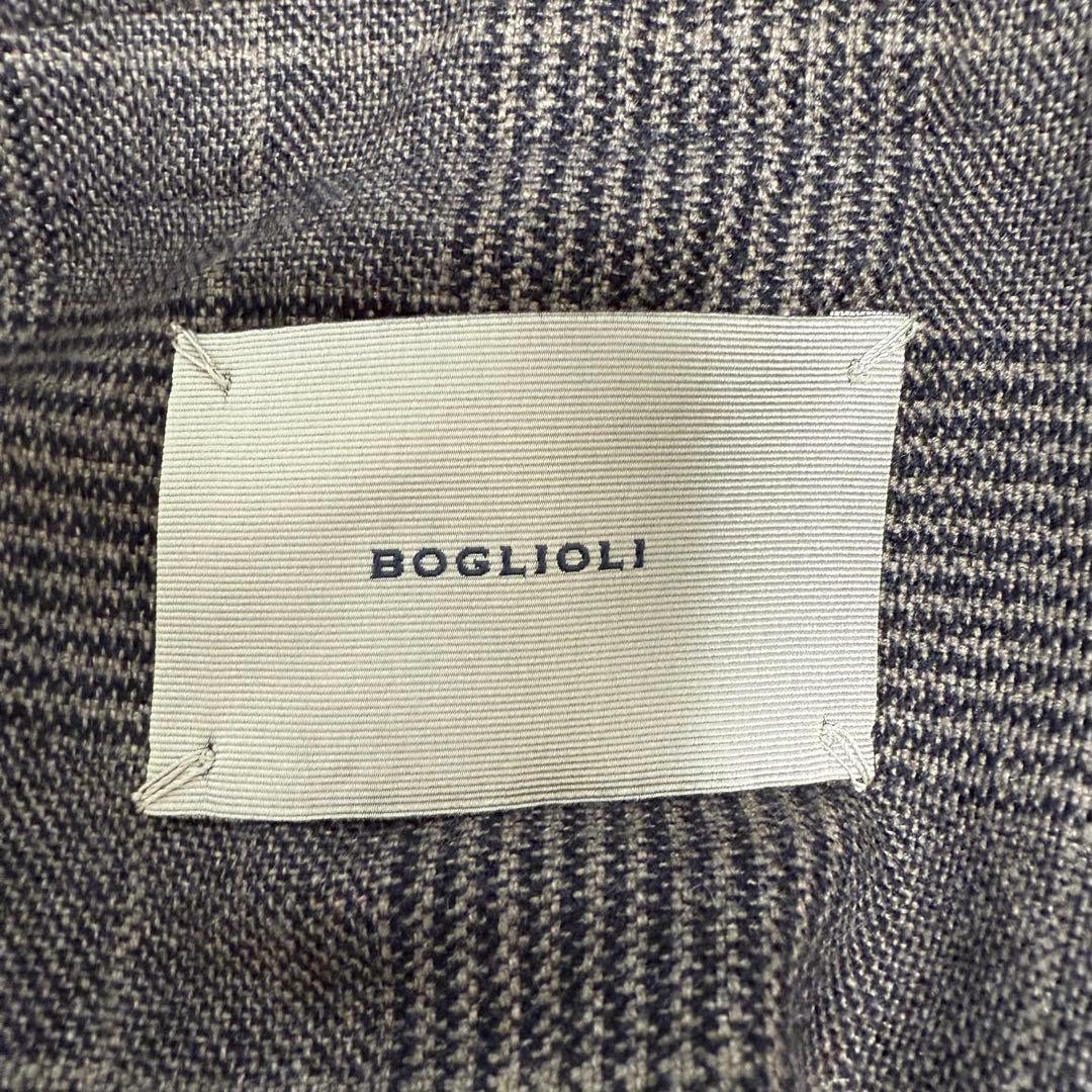 BOGLIOLI ウール チェック テーラードジャケット　50