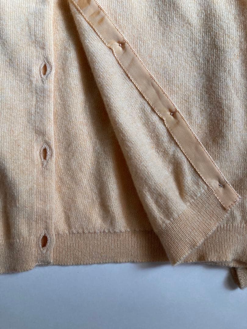 BALLANTYNE バランタイン カシミヤ襟付きカーディガン スコットランド製