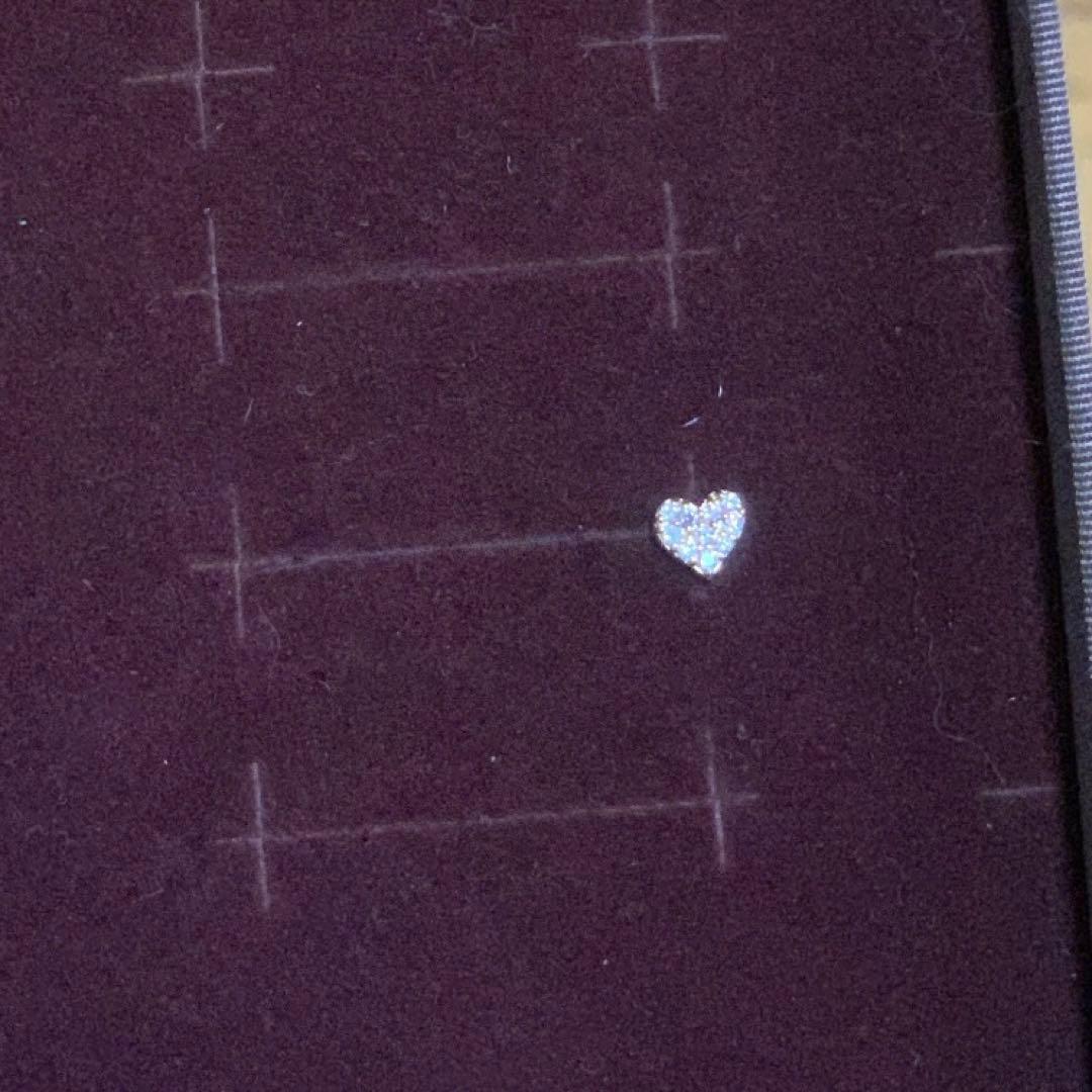 ハート型　片耳　ピアス