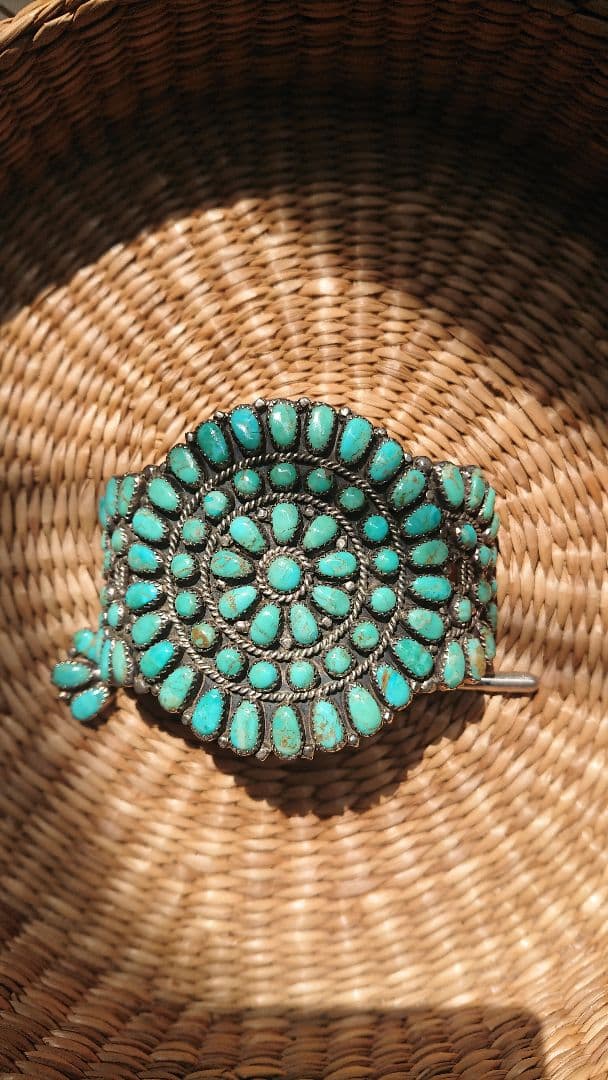 ターコイズクラスター ヘアアクセサリー