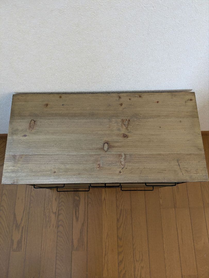 木製 アイアンウッド5ドロワーマルチラック 収納棚 ウッドキャビネット