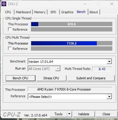Ryzen7 9700x 動作確認済