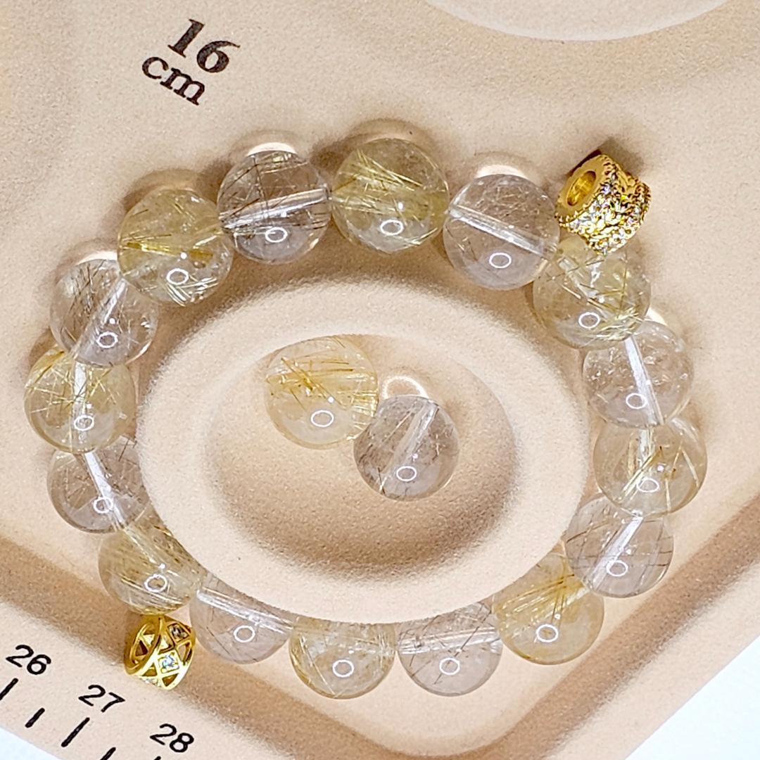 【ポリパ】サイズ約16.5cm ゴールドルチル シルバールチル