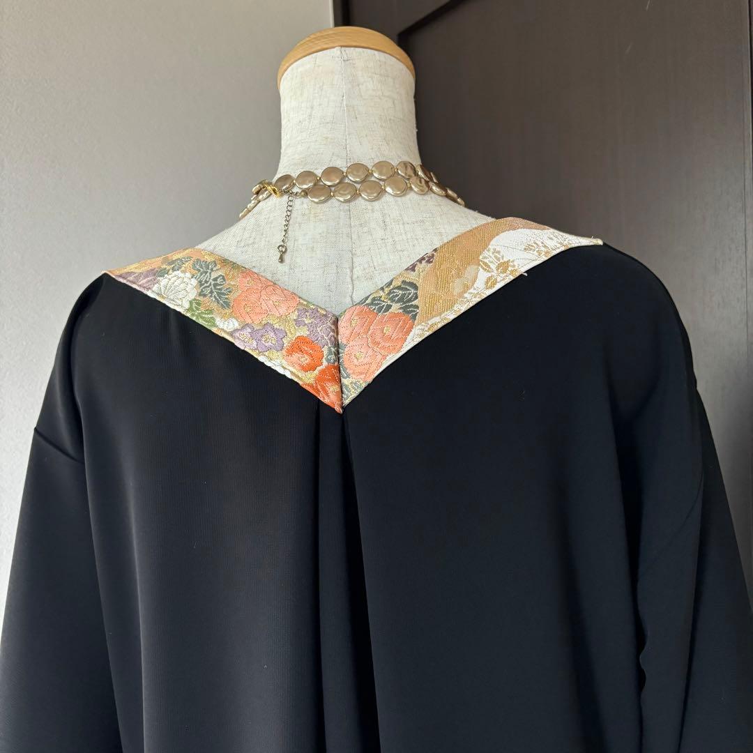 彩　着物リメイク♪華やかな和風アオザイ❣️花柄