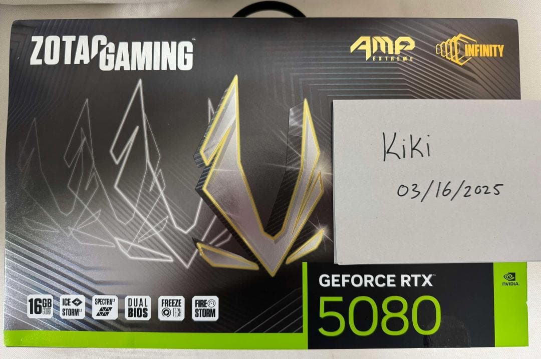 ZOTAC GAMING GeForce RTX 5080 16GB 新品未開封