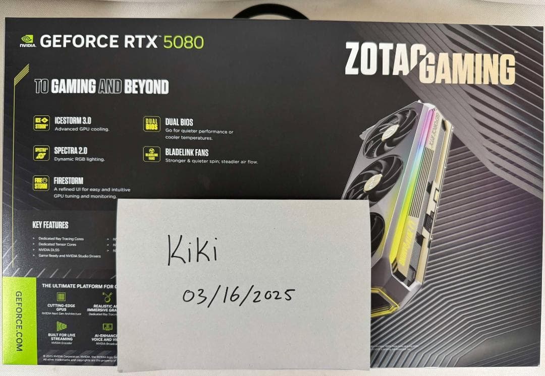 ZOTAC GAMING GeForce RTX 5080 16GB 新品未開封