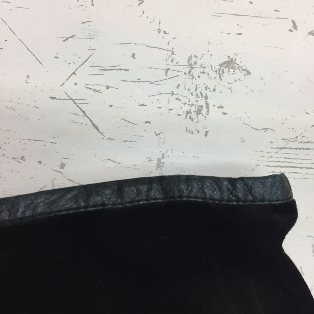 Y2K 古着 if six was nine 鹿革×ベロア編み上げサルエルパンツ