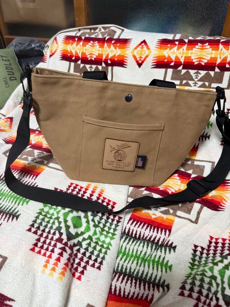 RHC購入GLOBE CANVAS CO. ショルダーバッグ ブラウンカラー