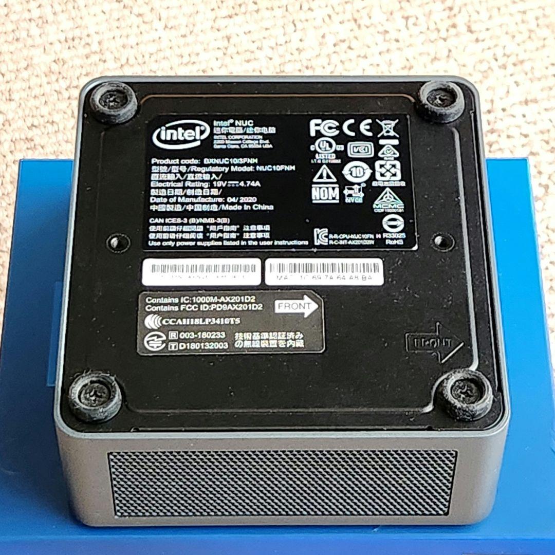 Intel NUC 小型PC 第10世代 SSD250GB Win11導入済
