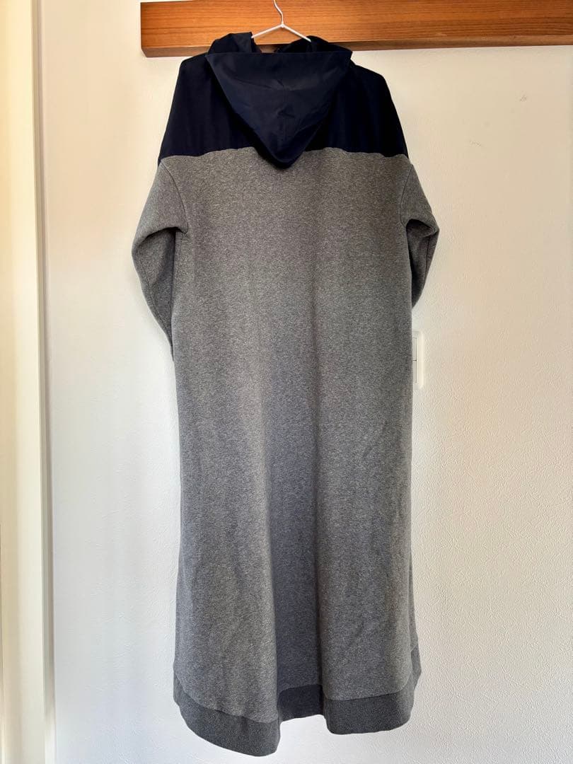 nagonstansナゴンスタンス　パーカーワンピース 異素材 ロング丈