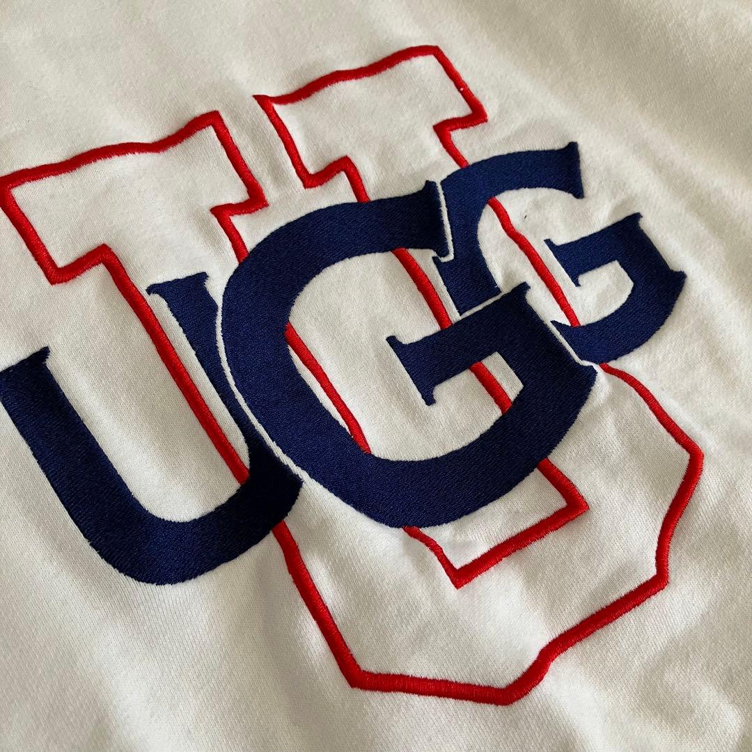 UGG アグー 刺繍 ロゴ クルーネック スウェット トレーナー L