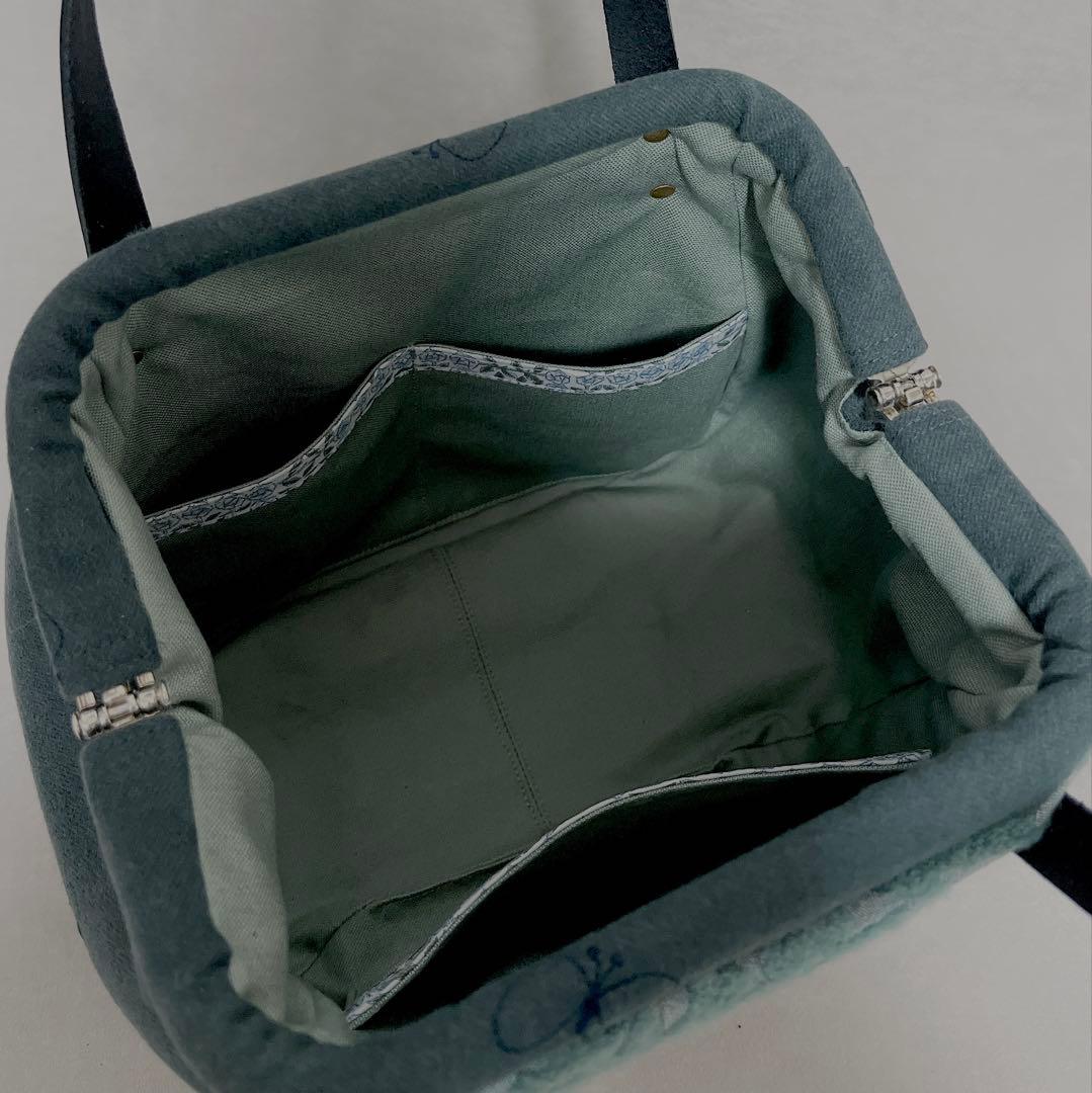 ハンドメイド　ミナペルホネン　まぁるいBANEGUCHIバッグ⑅︎◡̈︎*