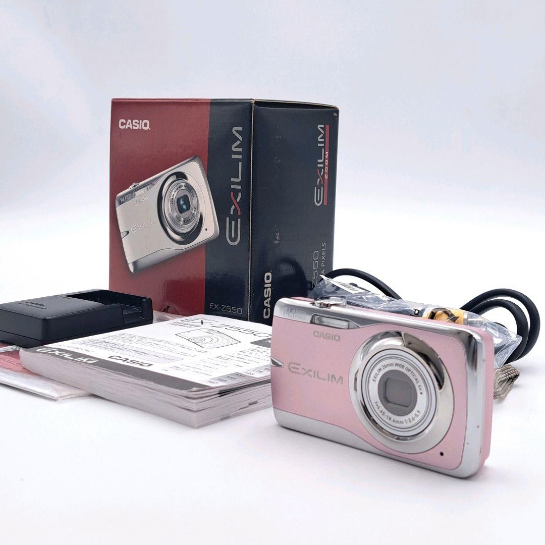 デジタルカメラ CASIO カシオ EXILIM EX-Z550 ピンク 付属品