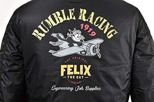 【特★72％引】ランブルRUB-046ブラック3L　フーデッドMA-1ジャケット