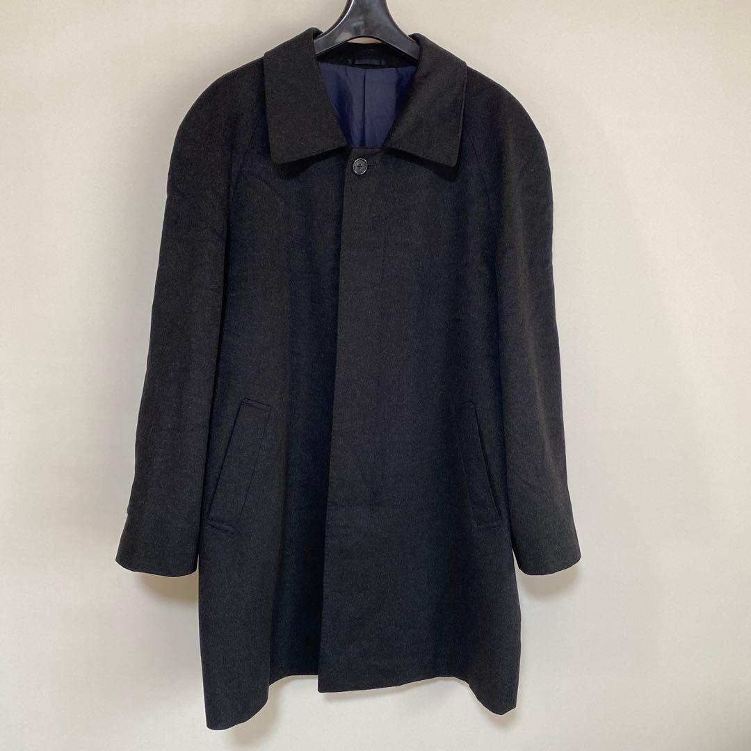 ピュアカシミヤ100% メンズハーフコート ダークグレー 94A5 DMW