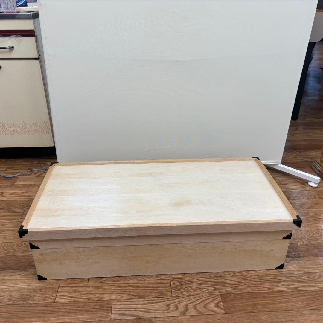 【良品】桐 衣装ケース 2段×2コ スタッキング可能