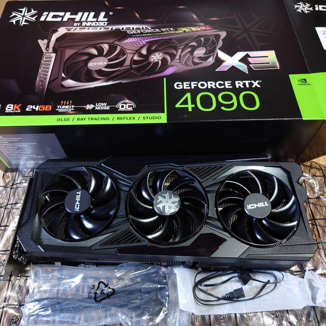 グラフィックボード・グラボ・ビデオカード inno3D GeForce RTX 4090 iCHILL X3