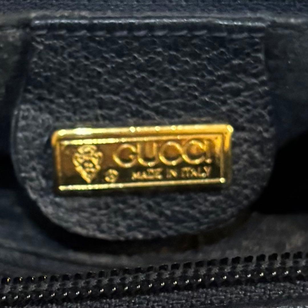 美品 GUCCI グッチ ハンドバッグ マイクロGG チャーム付き