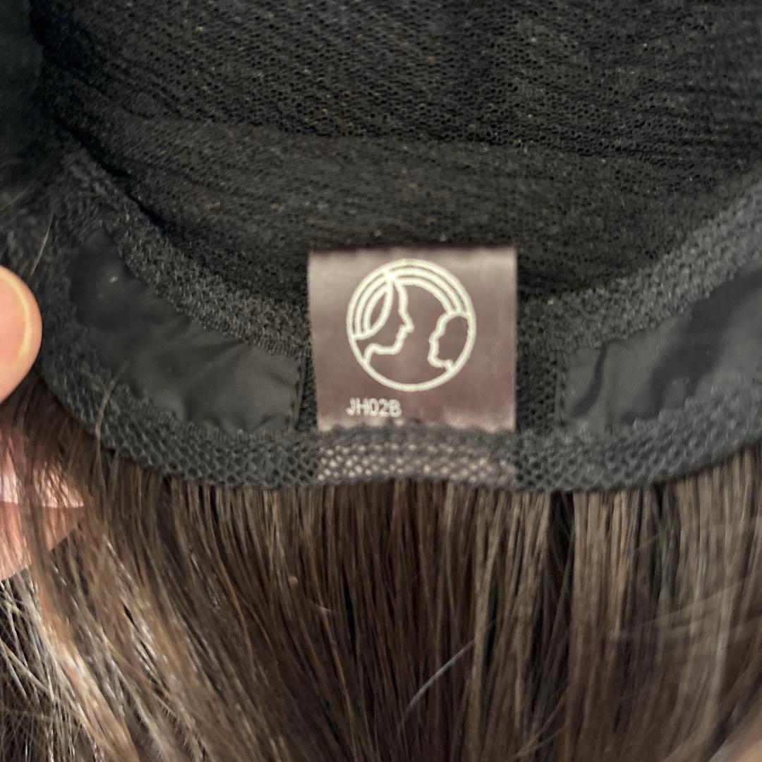 たこ　超美品　医療用　フルウィッグ　ダークブラウン ボブスタイル