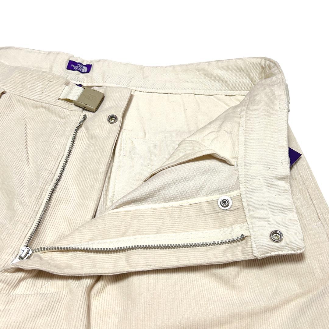 新品　サイズ30　ノースフェイスパープルレーベル　コーデュロイパンツ　アイボリー