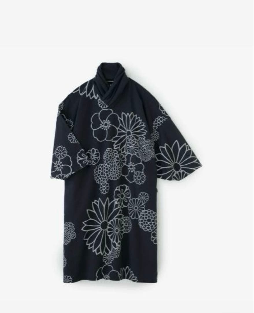 裏毛 衿巻薙刀長方形衣／金襴緞子　濃紺　長丈