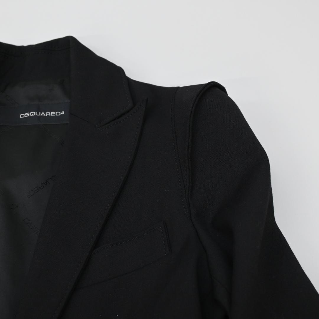 ★47649 ディースクエアード テーラードジャケット ブラック