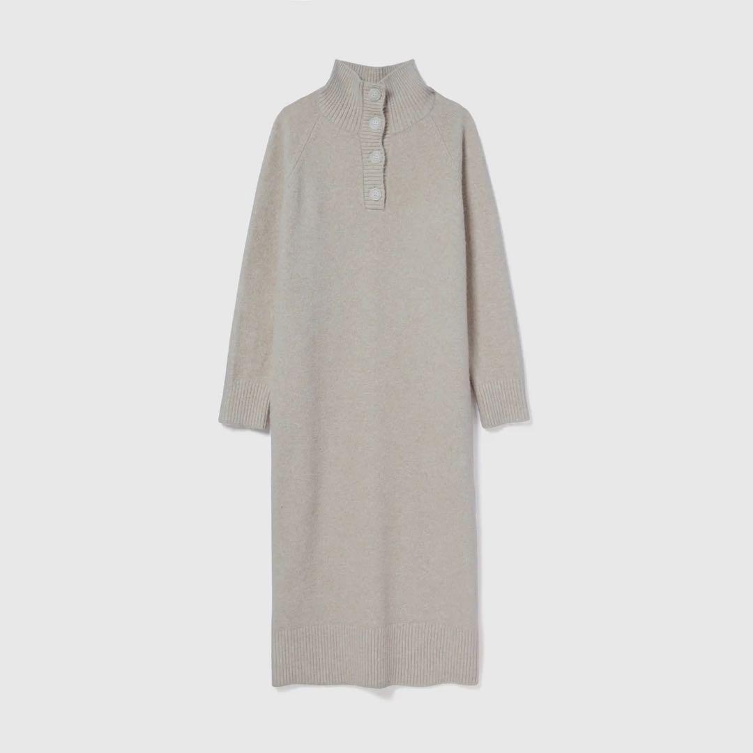 searoomlynn ウェブ完売　2wayハイネックRelaxニットワンピース