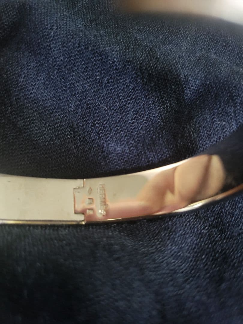 エルメス　クリッククラック　シルバー×ライトパープル