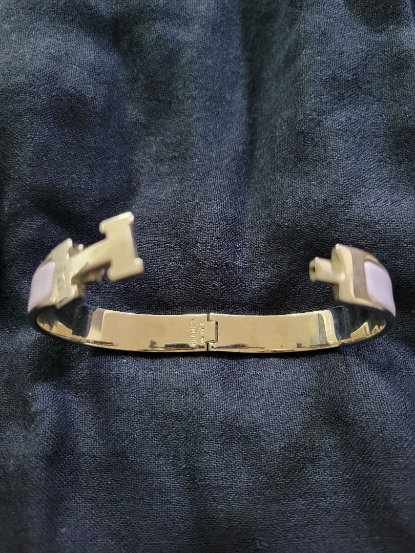 エルメス　クリッククラック　シルバー×ライトパープル