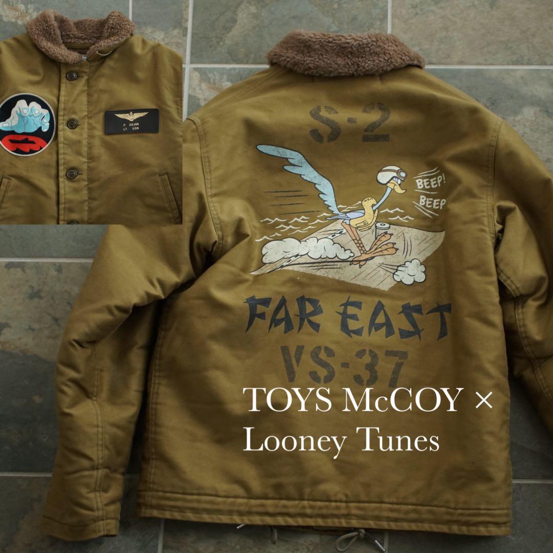 TOYS McCOY ロードランナー レザーパッチ N-1 デッキジャケット