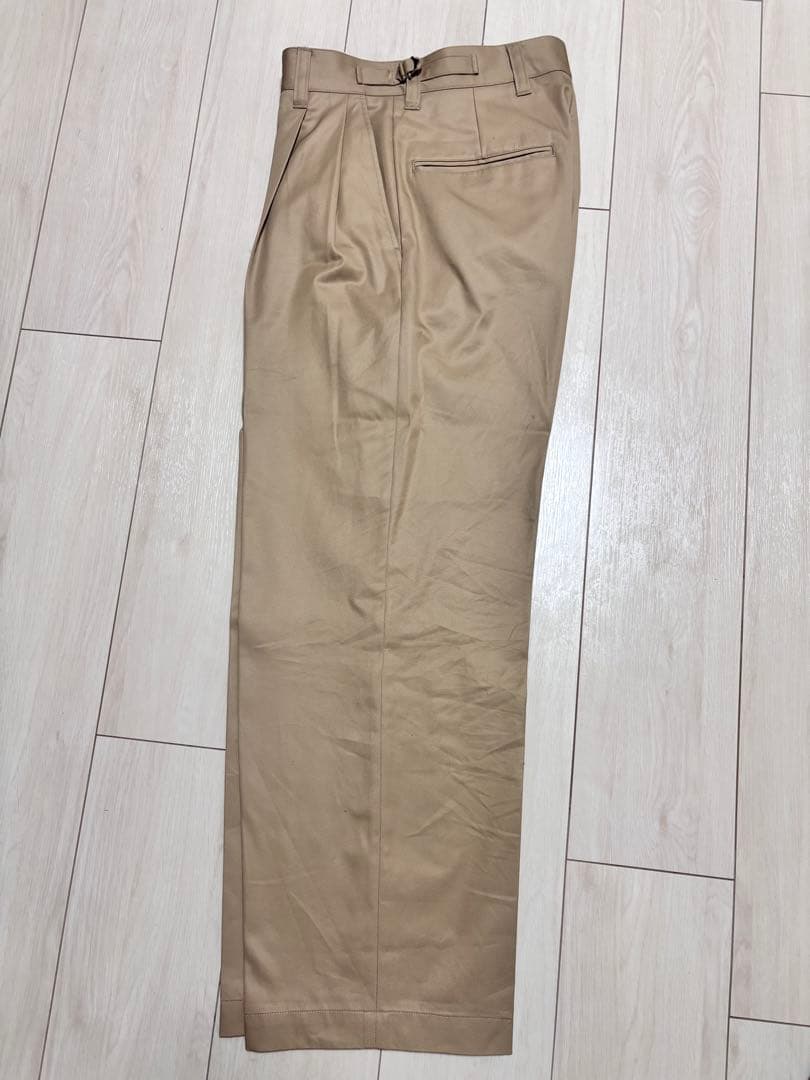 2tuck straight pants (Beige)サイズ1