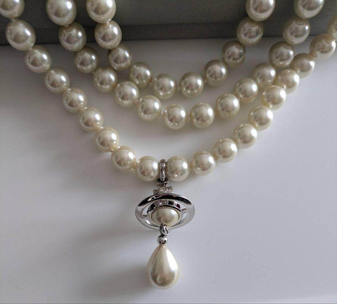 ヴィヴィアンウエストウッド　パール三連チョーカー