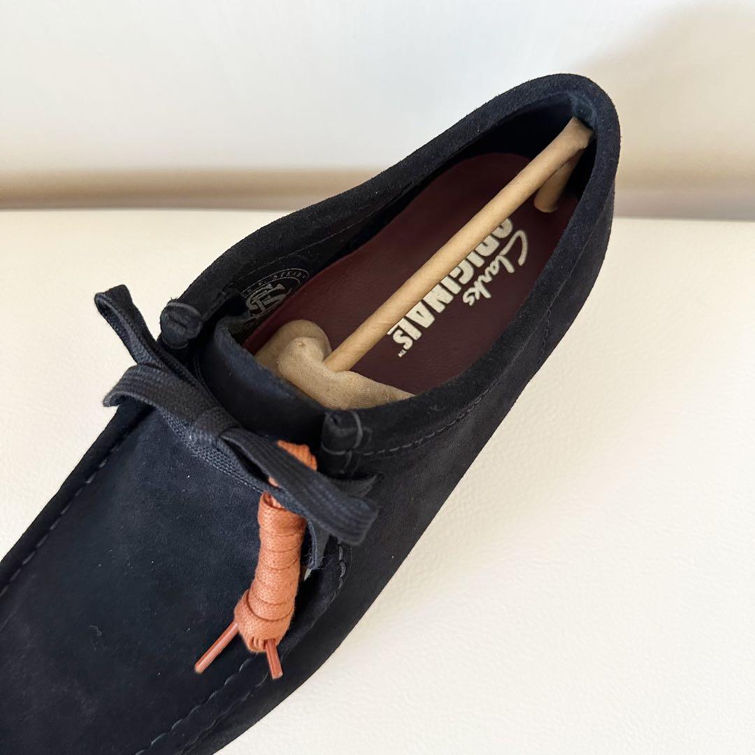 【新品】クラークス CLARKS ワラビー ブラックスエード 26cm