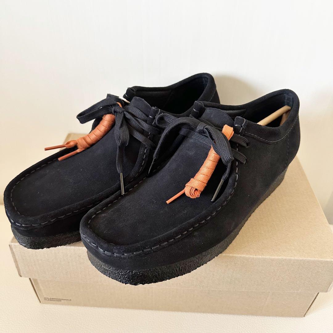 【新品】クラークス CLARKS ワラビー ブラックスエード 26cm