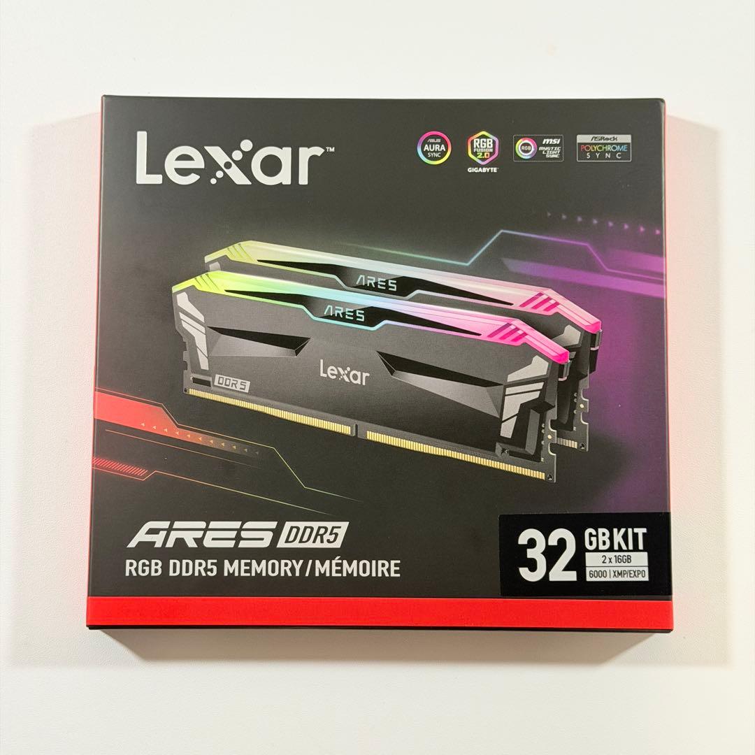 【新品未開封】Lexar DDR5-6000 32GBメモリ（16GBx2）