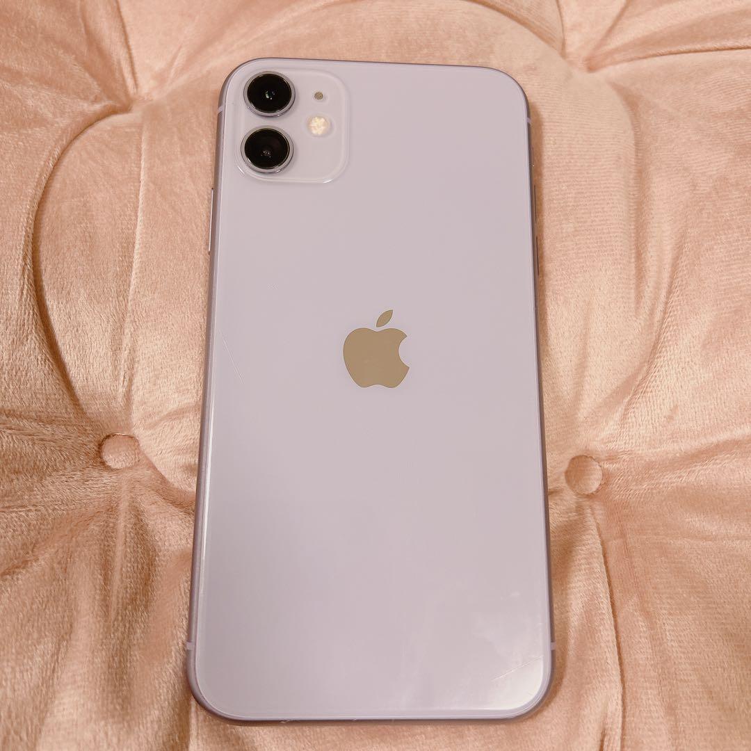 iPhone11 128GB パープル simフリー タッチ不良 ジャンク