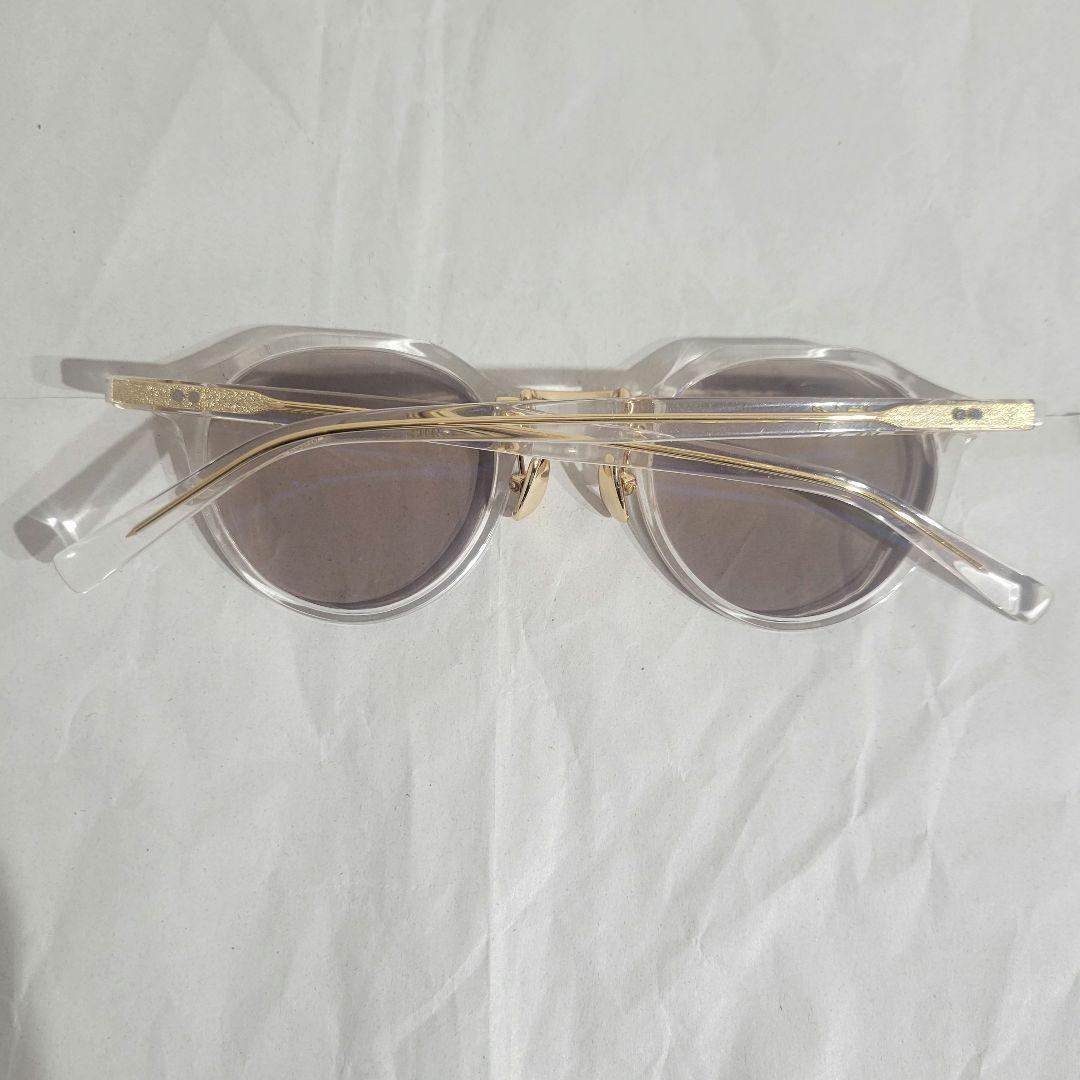 A.D.S.R. SATCHMO 03 クリア/ゴールドフレーム ブラウンレンズ