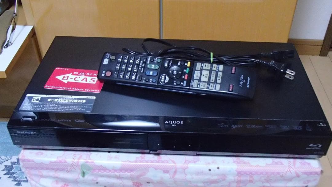 シャープ Blu-rayレコーダー BD-W1200,1000GB、W録画,