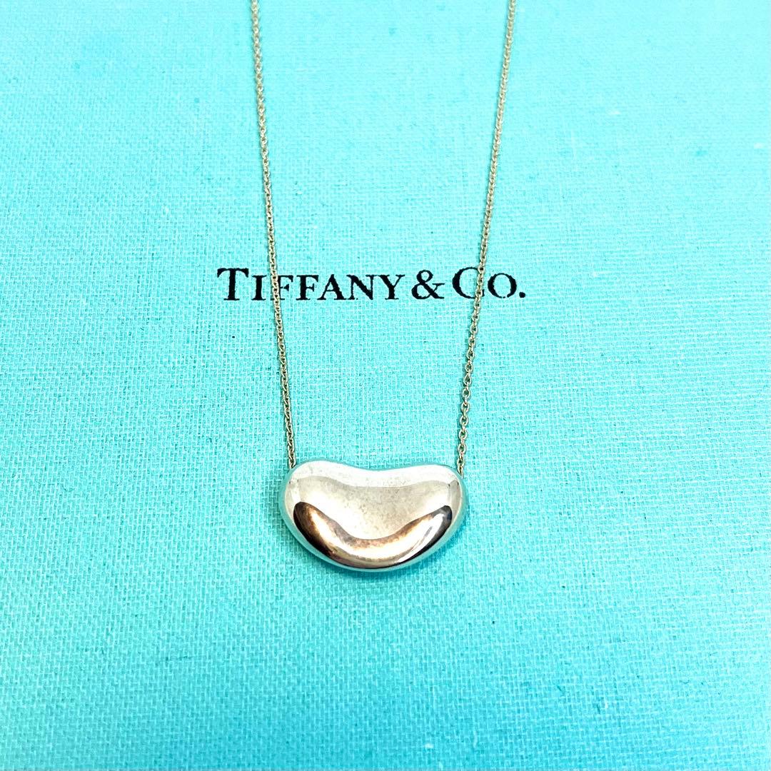 ティファニー ビーンネックレス ラージサイズ トップ シルバー 925 2.0
