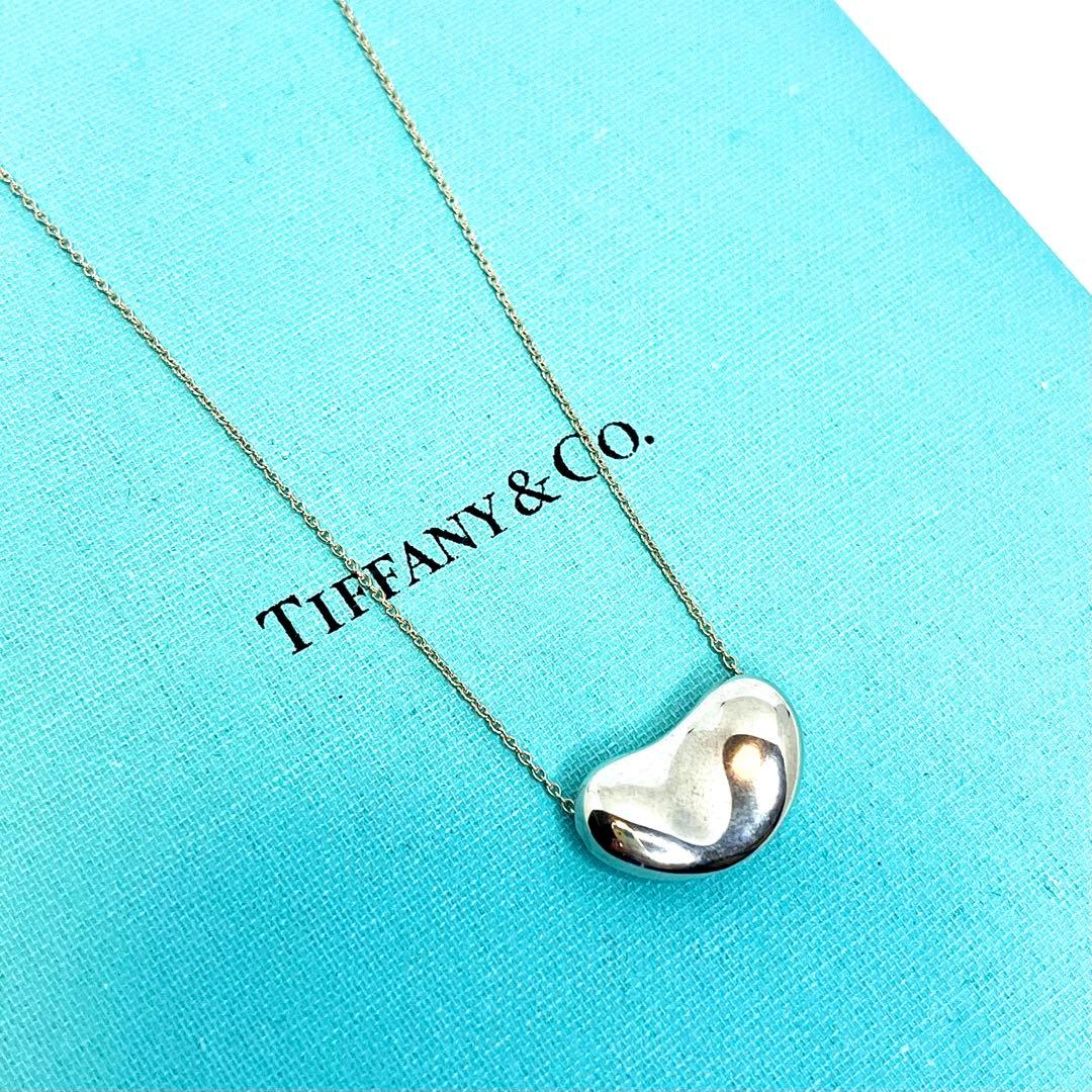 ティファニー ビーンネックレス ラージサイズ トップ シルバー 925 2.0