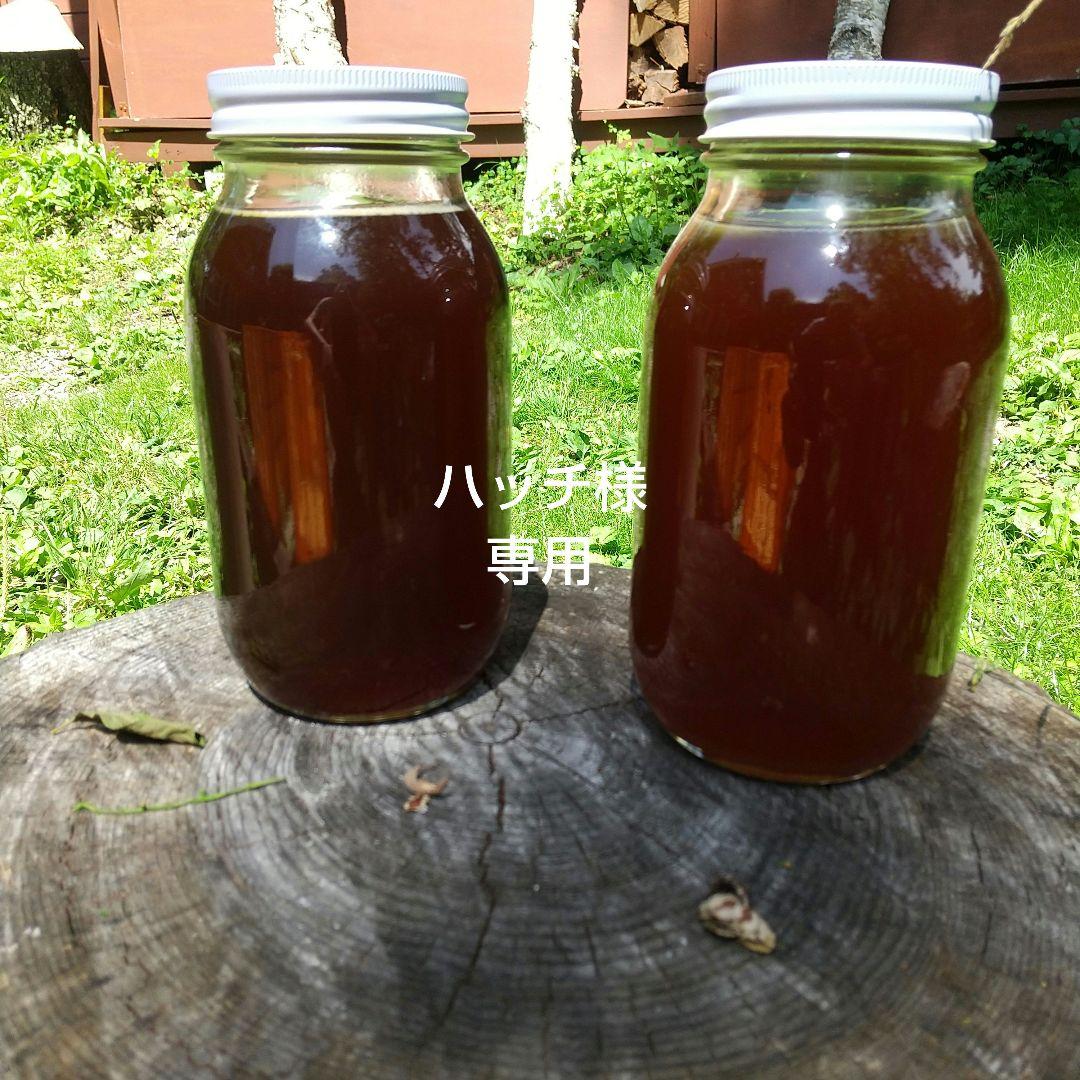 ハッチ 日本蜜蜂 ハチミツ 1160g 2本セット八ヶ岳西麓1250m