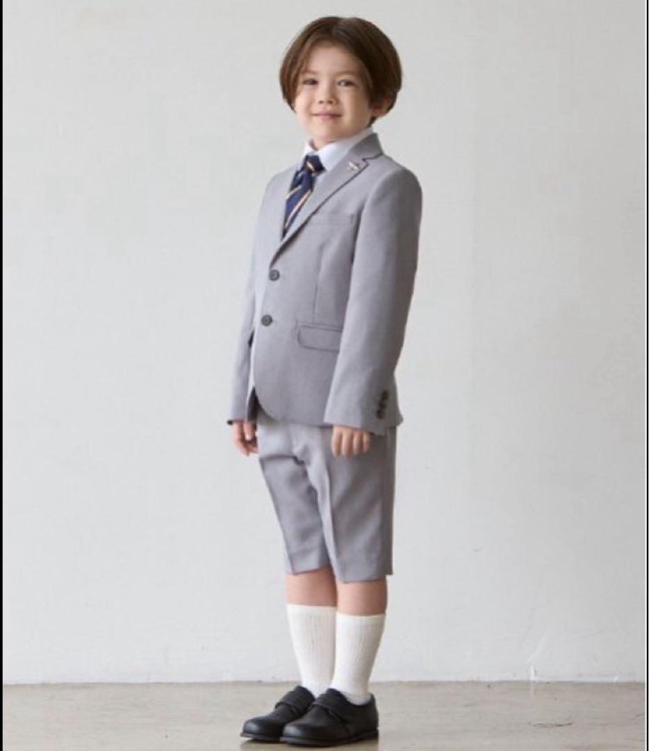 petit maim プティマイン スーツ 4点セット 120cm グレー