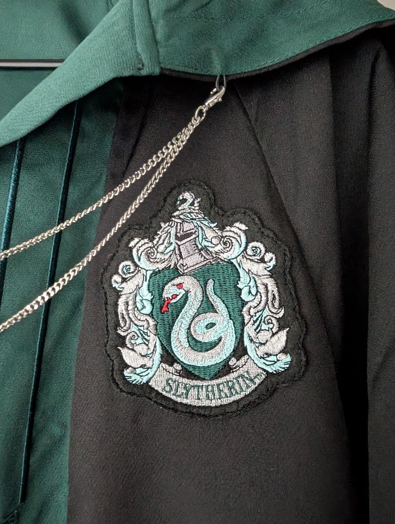公式　ハリー・ポッター× 梗豆 KYOUKO 刺繍　ローブ　スリザリン