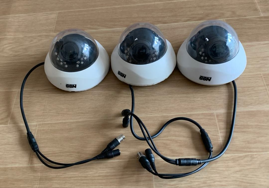 NNSドームカメラ 3台セット 4M専用　紫外線LED付き