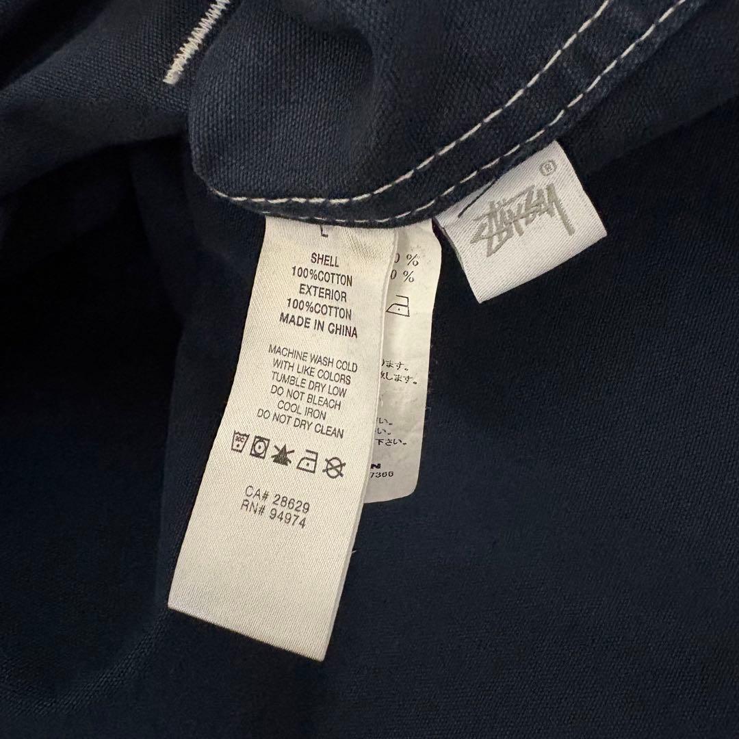 【激レア】STUSSY ステューシー　カバーオール　ジャケット　完売モデル　刺繍