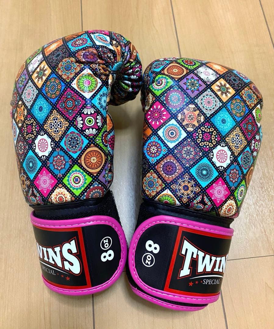 TWINS SPECIAL ボクシンググローブ 8oz カラフル パッチワーク柄