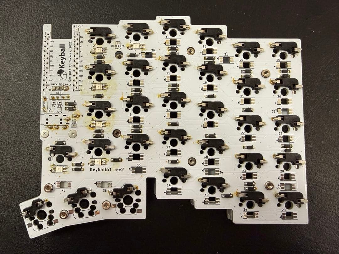 Keyball61 一応組立て済み