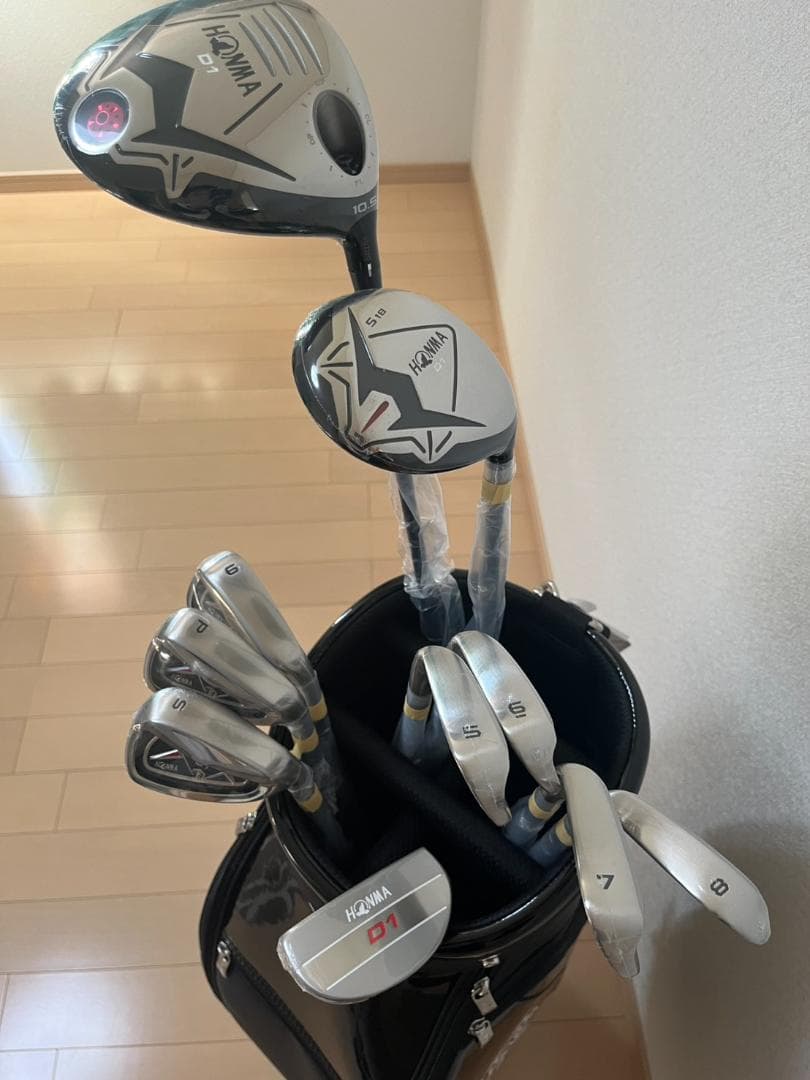 HONMA D1 メンズクラブセットフルモデル10本セットキャディバッグ付き