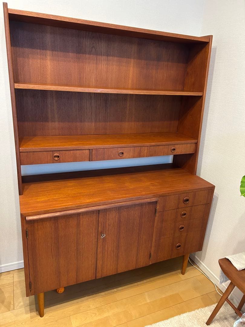 北欧チークビンテージキャビネット ブックシェルフ