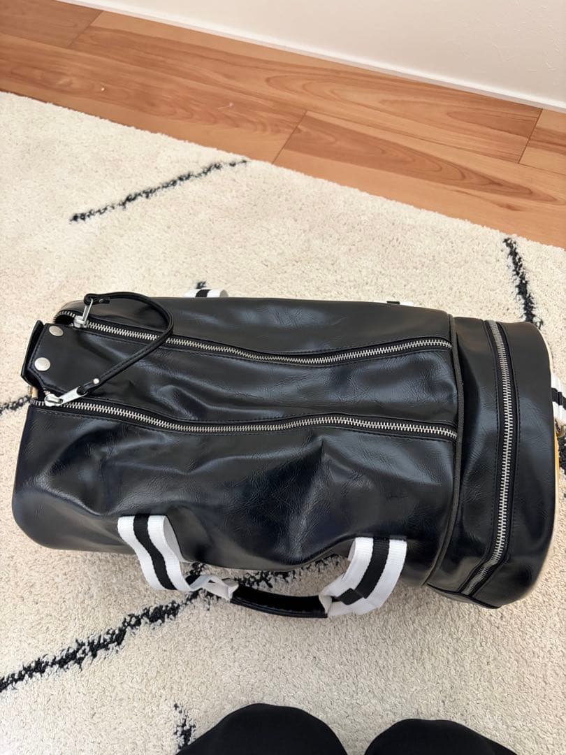 FRED PERRY ドラムバッグ ブラック/イエロー